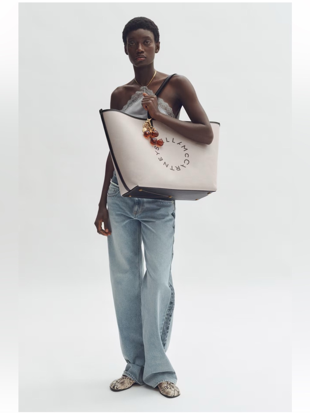 Stella McCartney X HM large canvas tote bag